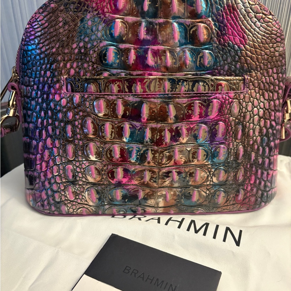 Brahmin Iridescent Pink Crossbody Bag - Picture 7 of 10